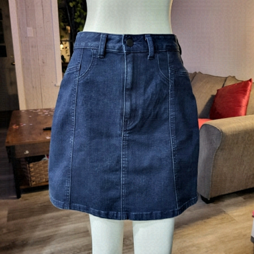 GU - A-line Denim Women Skirts